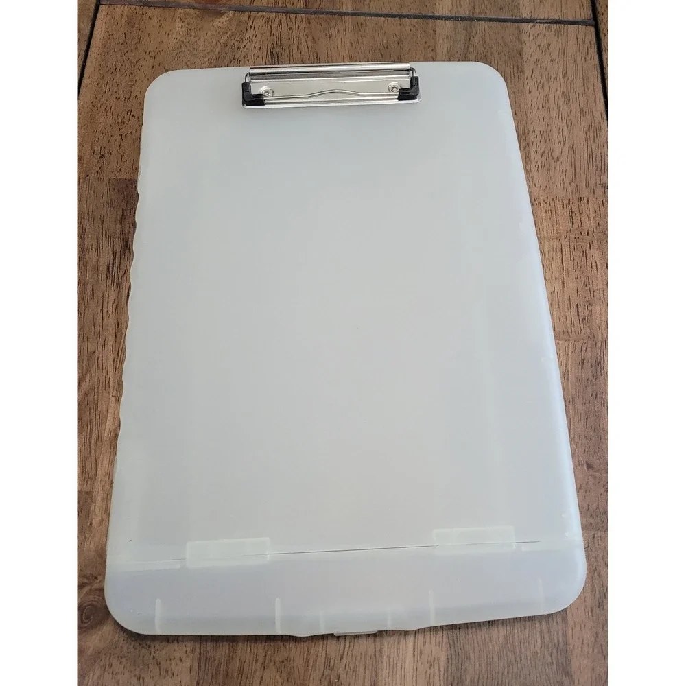 Office depot‎ brand Clear heavy duty clipboard. utensil & paper/forms Srorage